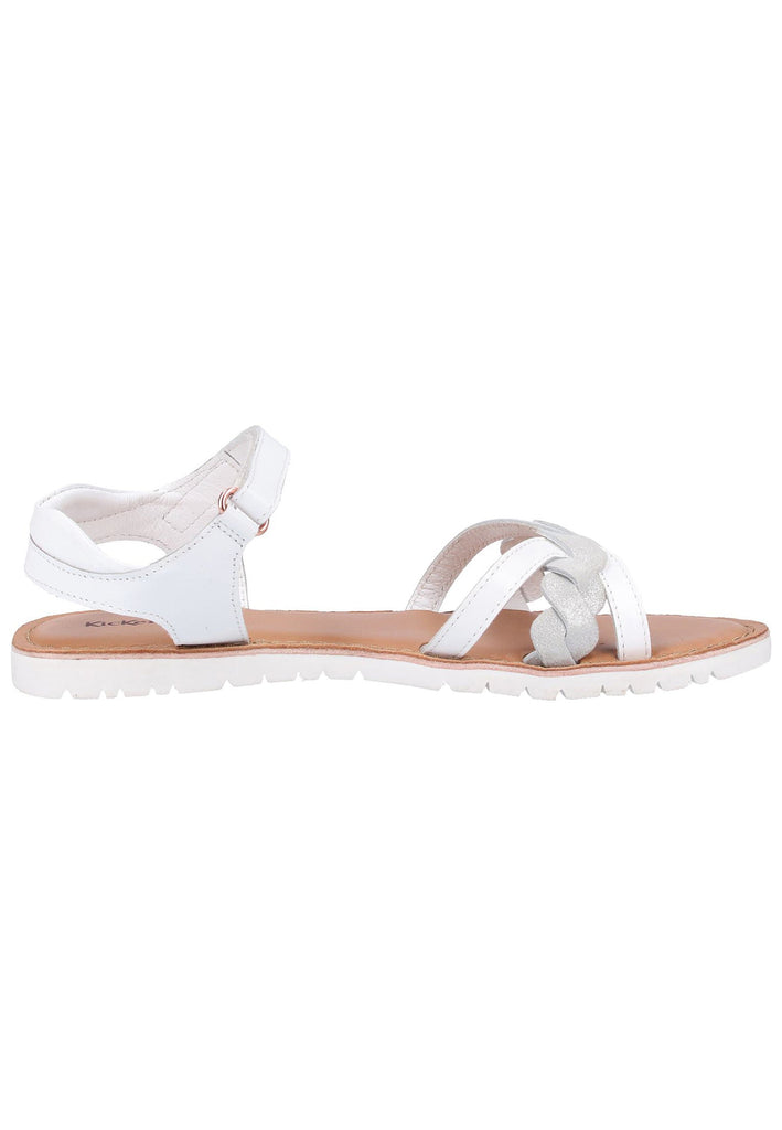Kickers Sandalen Leder Weiß - surf4shoes