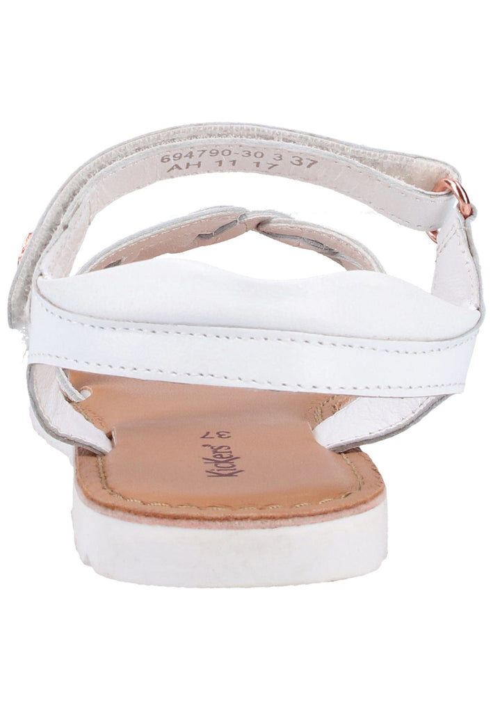 Kickers Sandalen Leder Weiß - surf4shoes