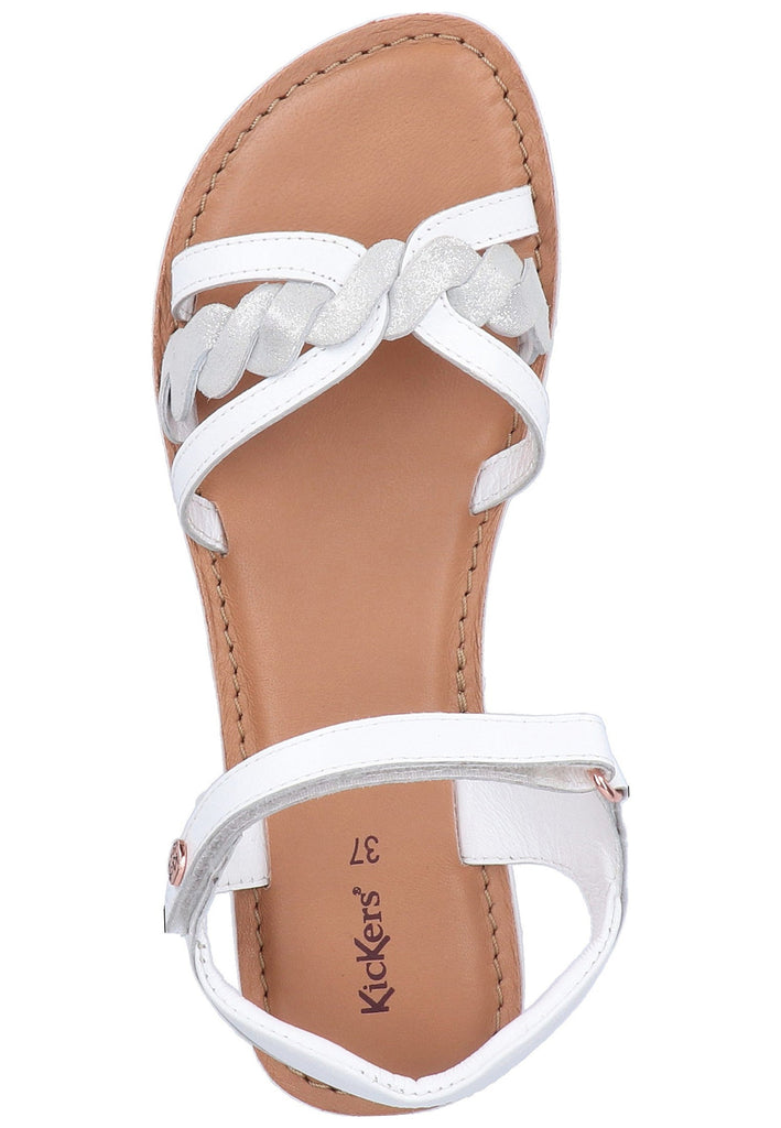 Kickers Sandalen Leder Weiß - surf4shoes