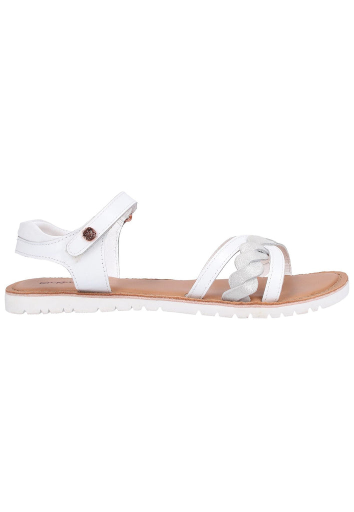 Kickers Sandalen Leder Weiß - surf4shoes