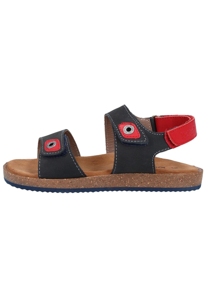 Kickers Sandalen Leder Dunkelblau - surf4shoes