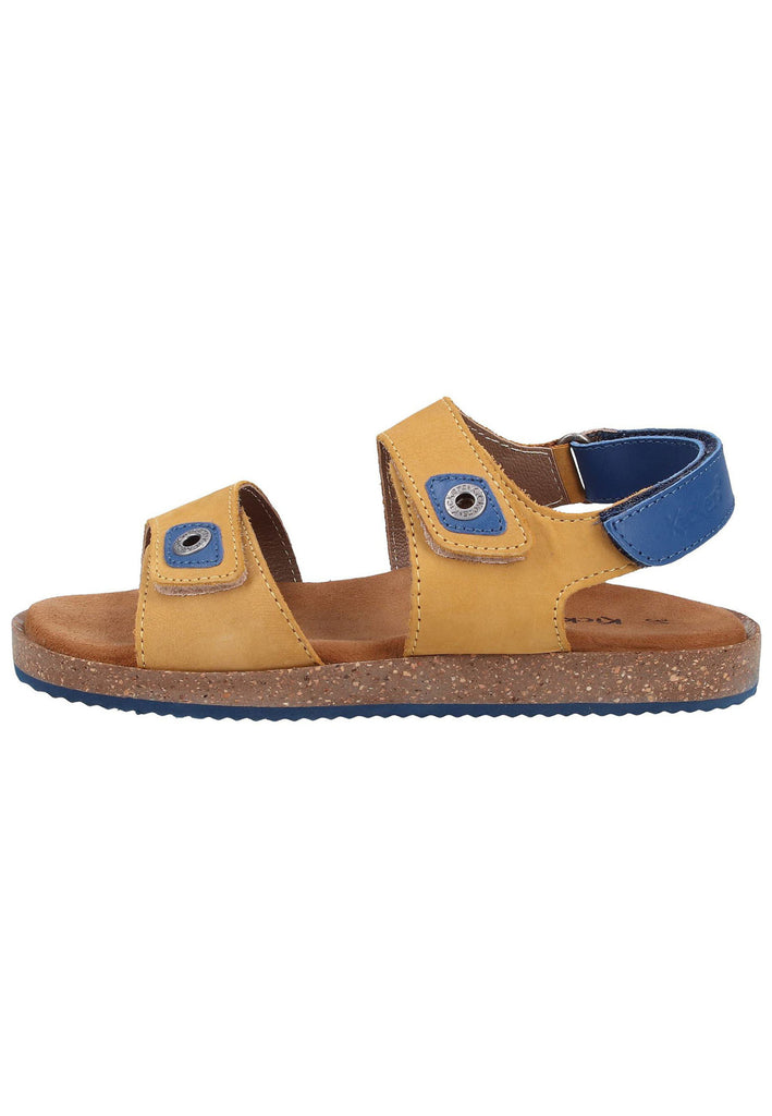 Kickers Sandalen Leder Gelb - surf4shoes