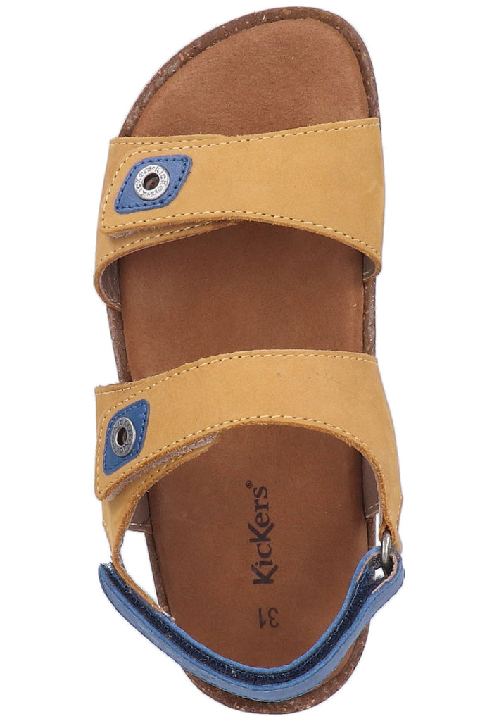 Kickers Sandalen Leder Gelb - surf4shoes