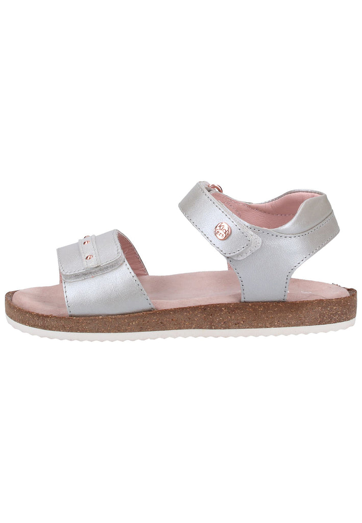 Kickers Sandalen Leder Silber - surf4shoes