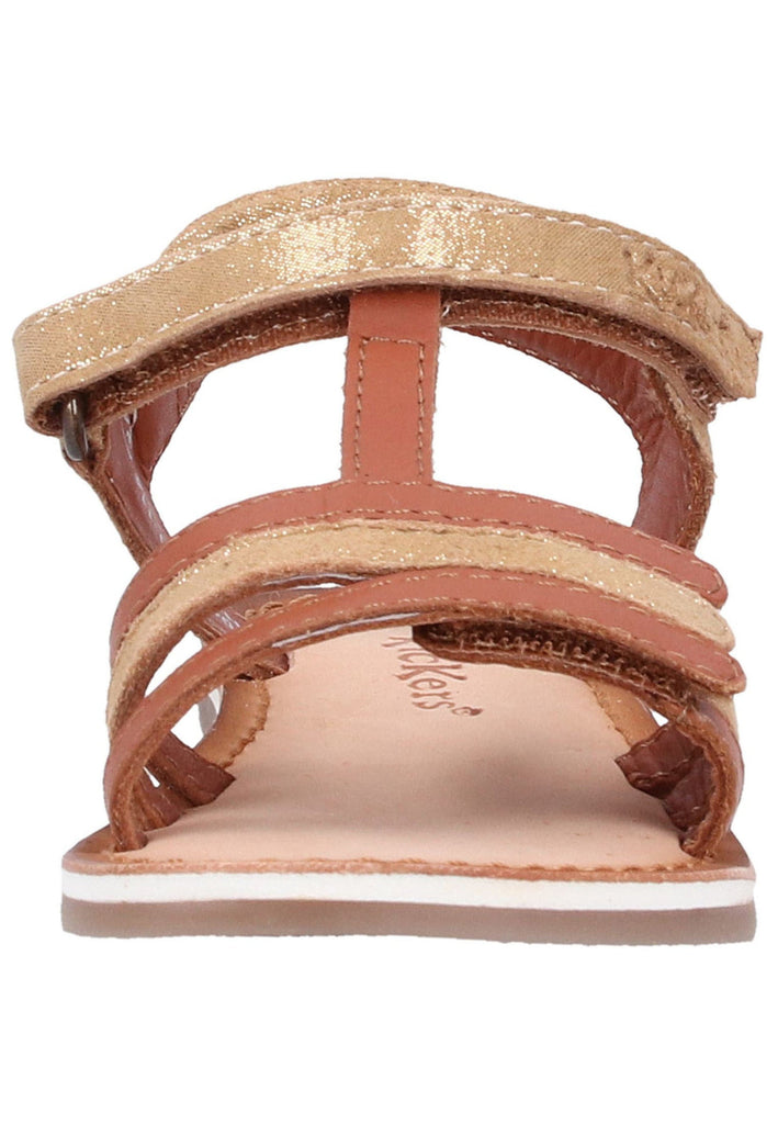 Kickers Sandalen Leder Camel - surf4shoes