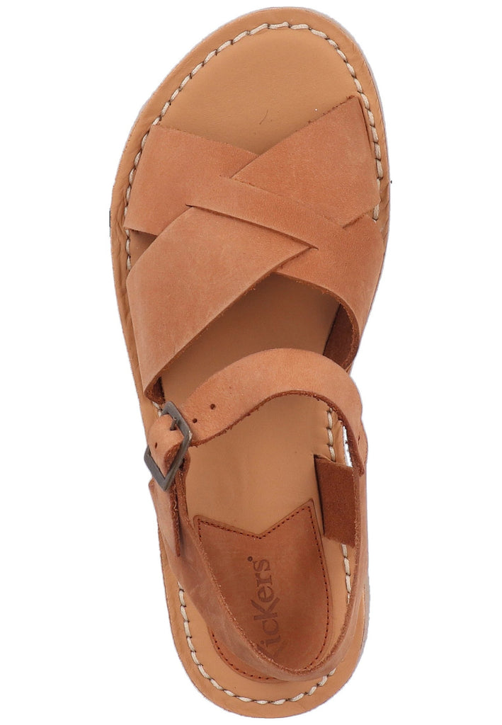Kickers Sandalen Leder Camel - surf4shoes