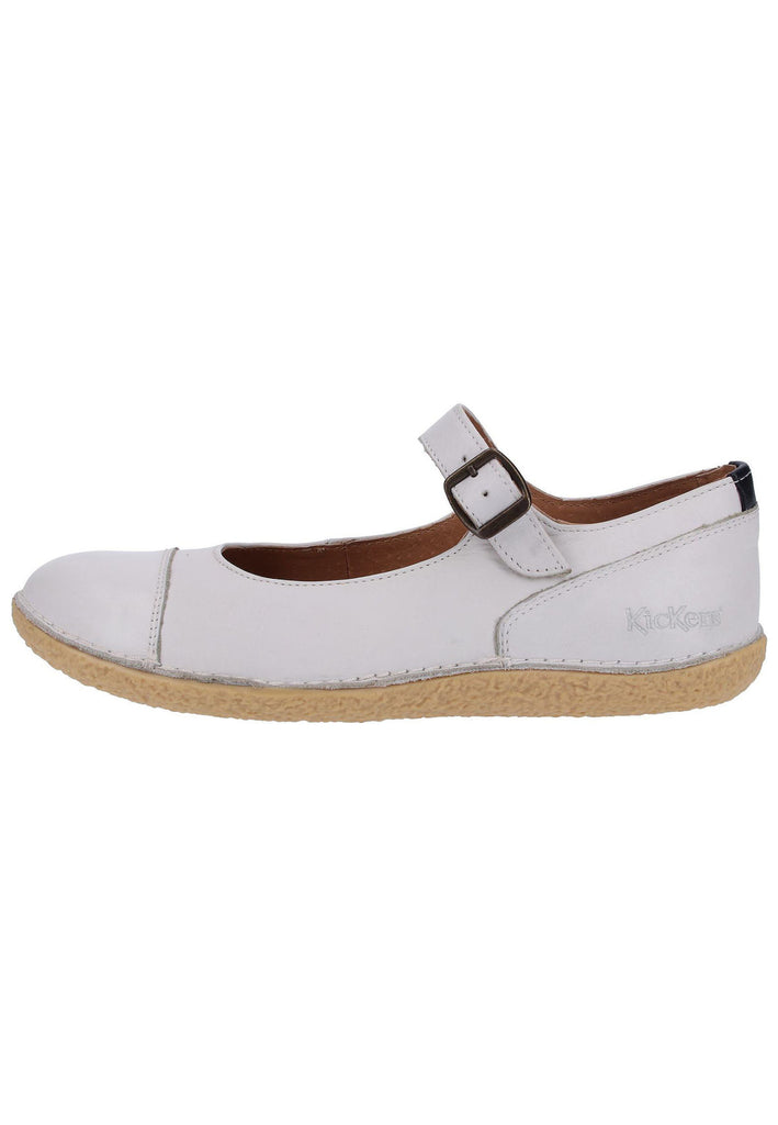 Kickers Ballerinas Leder Weiß - surf4shoes