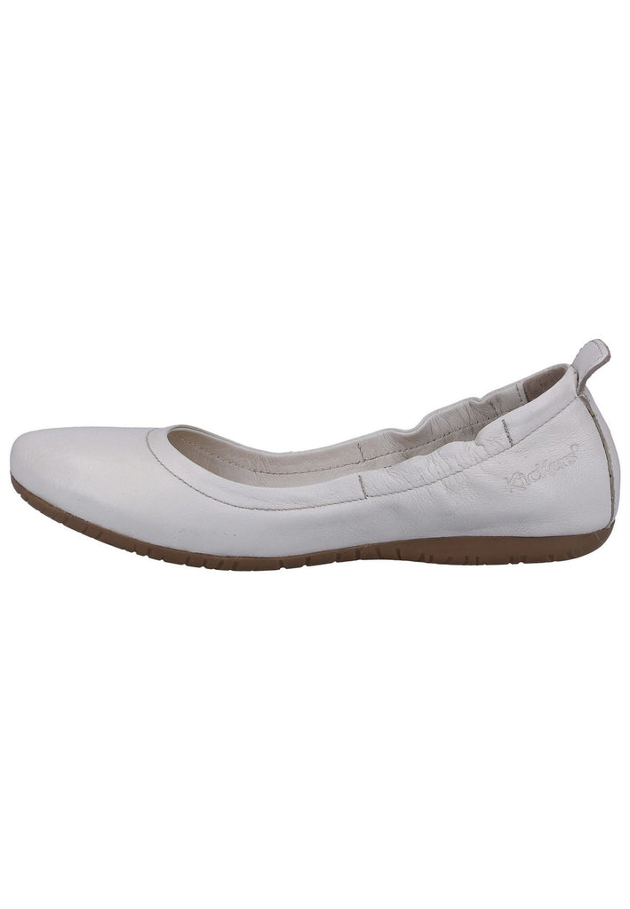 Kickers Ballerinas Leder Weiß - surf4shoes