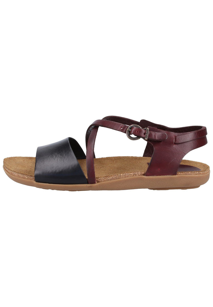 Kickers Sandalen Leder Schwarz/Rot - surf4shoes