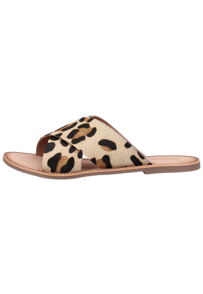 Kickers Pantoletten Leder Leopard - surf4shoes