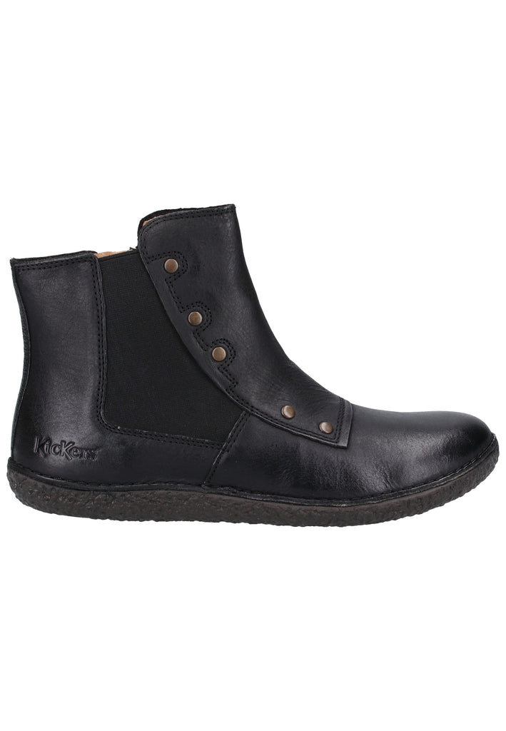 Kickers Stiefelette Leder Schwarz - surf4shoes