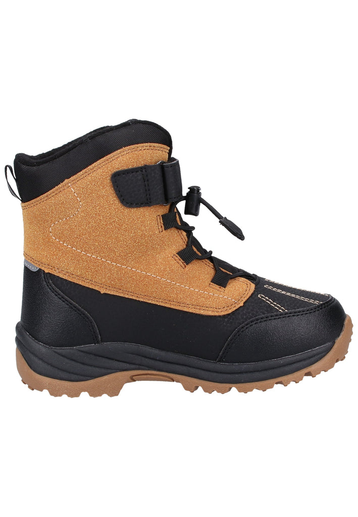 Kickers Stiefelette Lederimitat/Textil Braun Warmfutter - surf4shoes