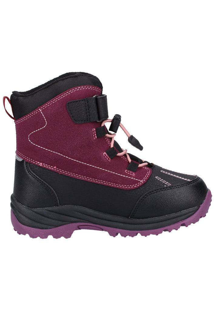 Kickers Stiefelette Lederimitat/Textil Violett Warmfutter - surf4shoes