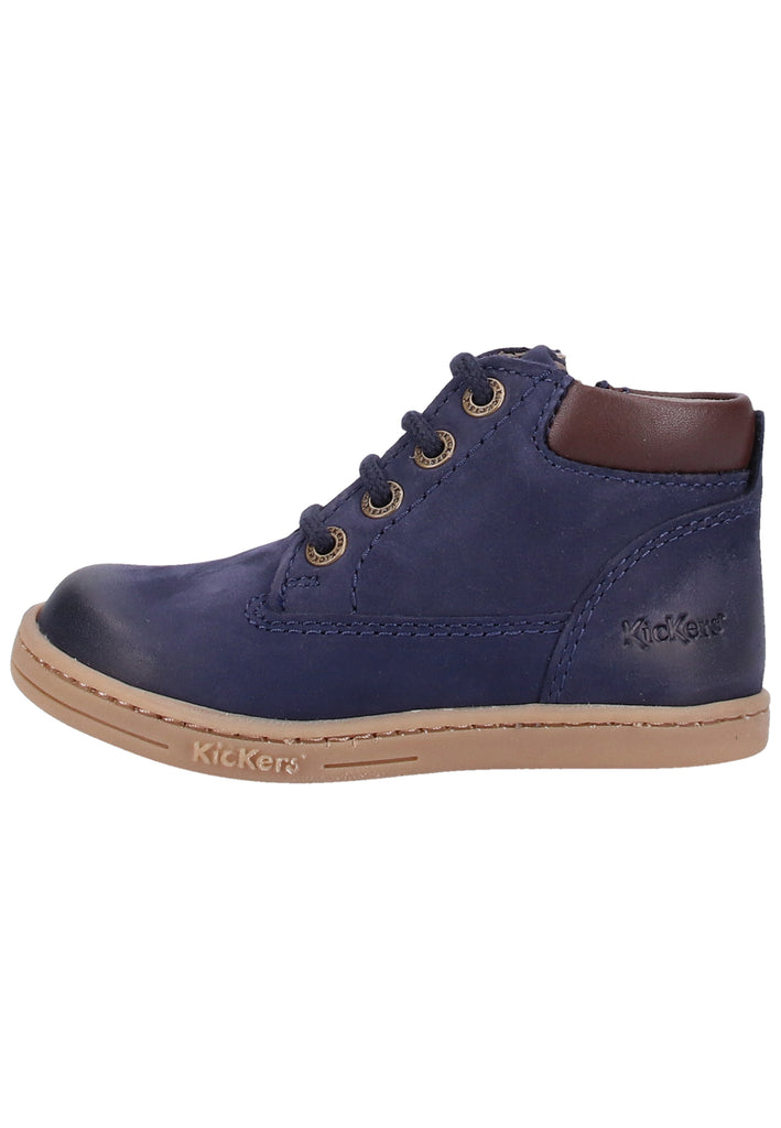 Kickers Halbschuhe Leder Blau - surf4shoes