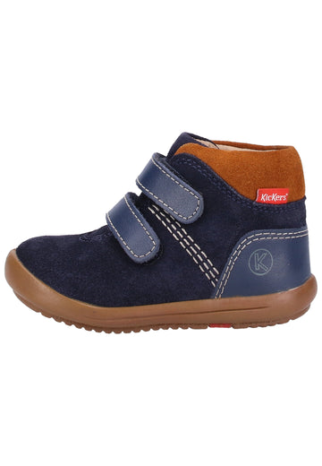 Kickers Halbschuhe Leder Blau - surf4shoes