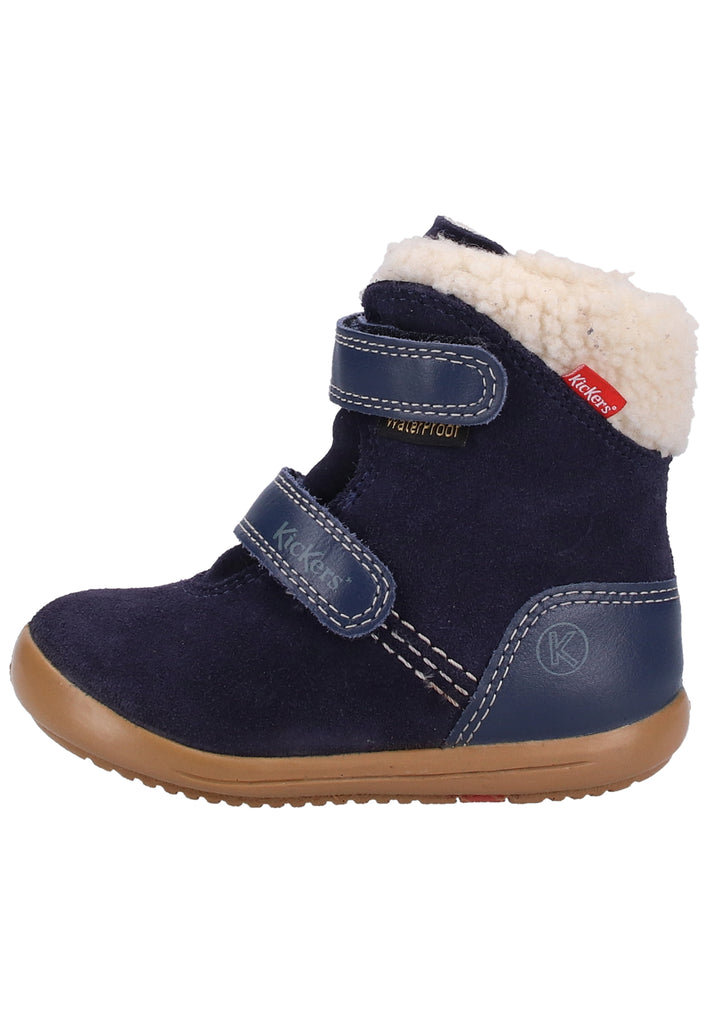 Kickers Stiefelette Leder Blau Warmfutter - surf4shoes