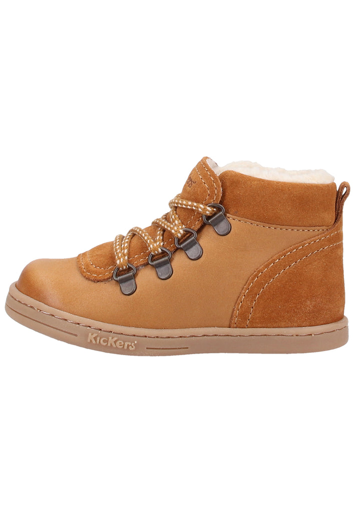 Kickers Halbschuhe Leder Braun - surf4shoes