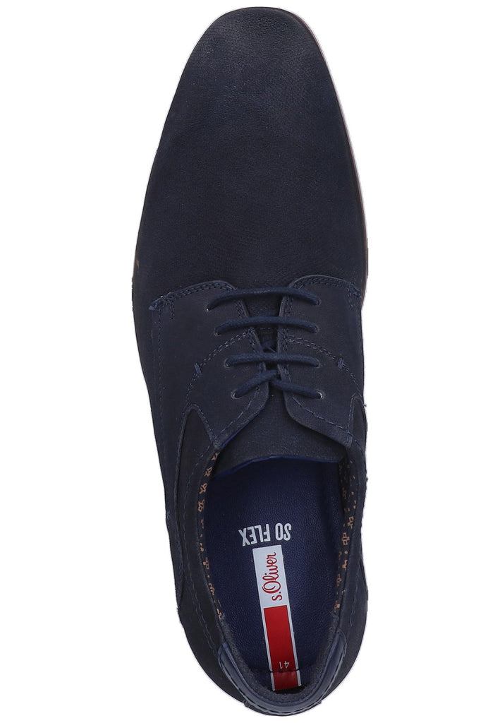 s.Oliver Businessschuhe Leder Navy - surf4shoes