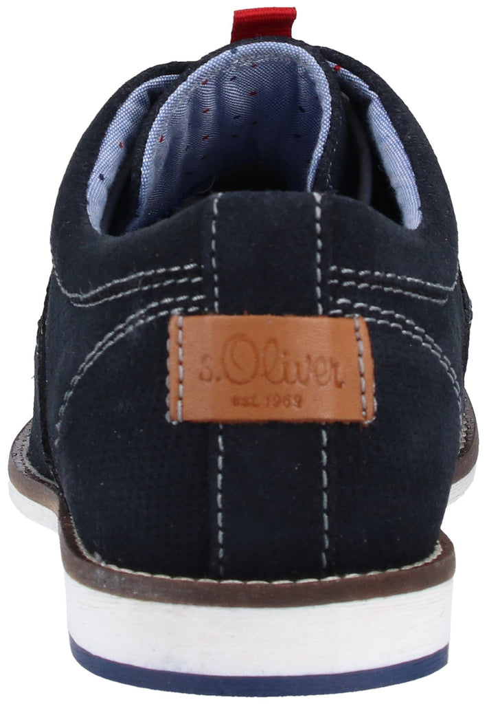 s.Oliver Halbschuhe Leder Navy - surf4shoes