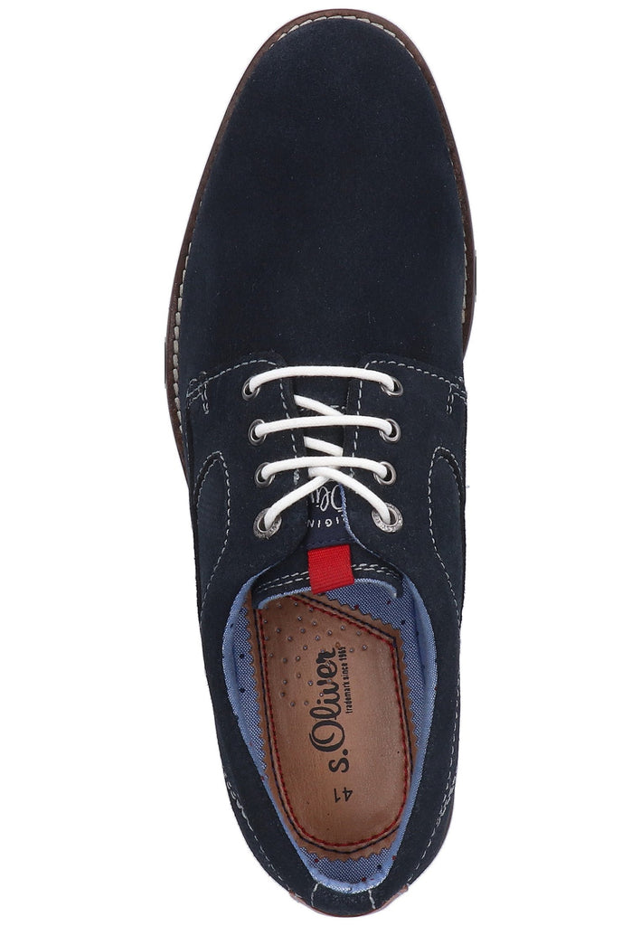 s.Oliver Halbschuhe Leder Navy - surf4shoes