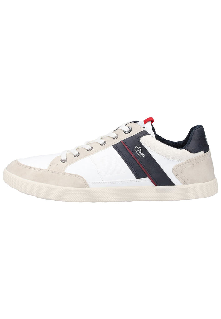 s.Oliver Sneaker Lederimitat/Textil Weiß - surf4shoes