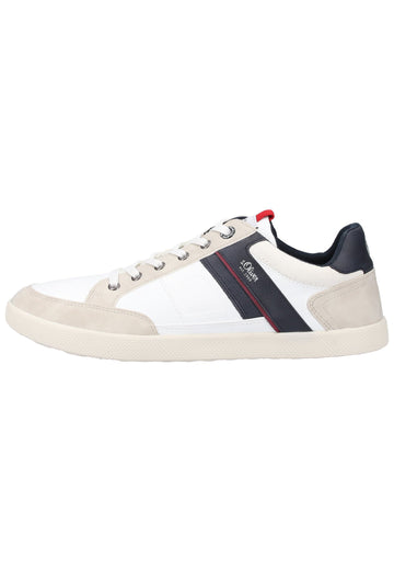 s.Oliver Sneaker Lederimitat/Textil Weiß - surf4shoes
