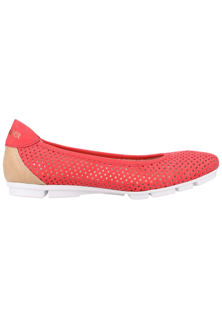 s.Oliver Ballerinas Lederimitat Rot - surf4shoes