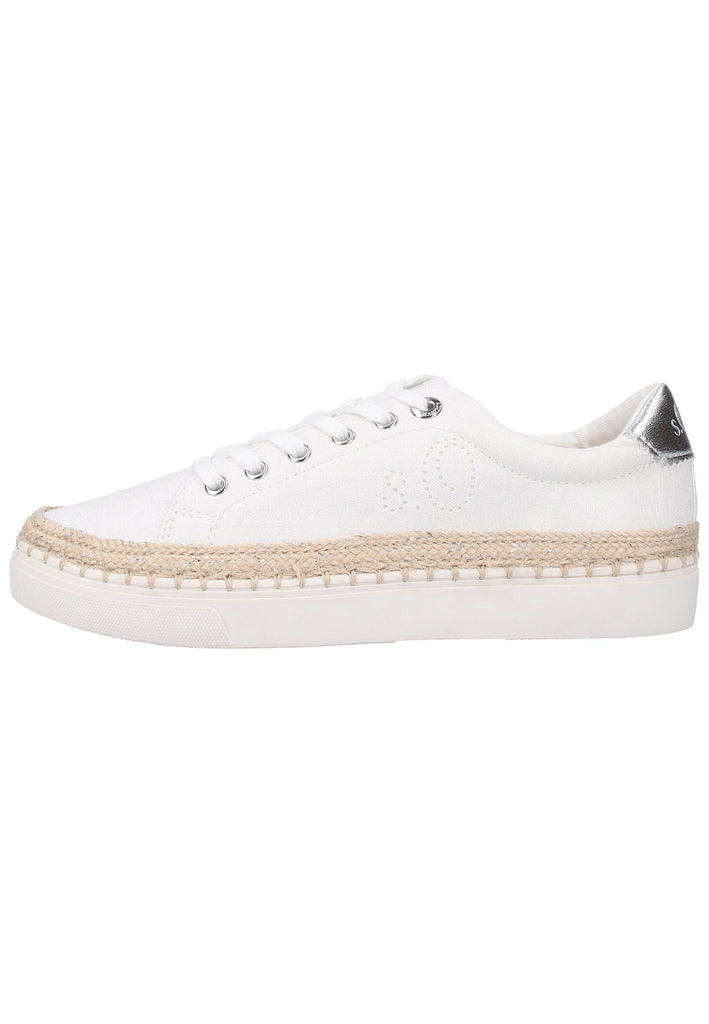 s.Oliver Sneaker Lederimitat/Textil Weiß - surf4shoes