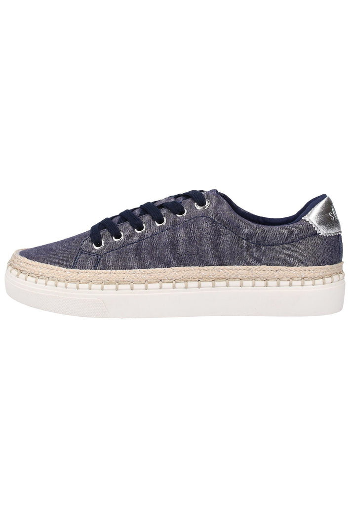 s.Oliver Sneaker Lederimitat/Textil Navy - surf4shoes