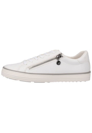 s.Oliver Sneaker Lederimitat Weiß - surf4shoes
