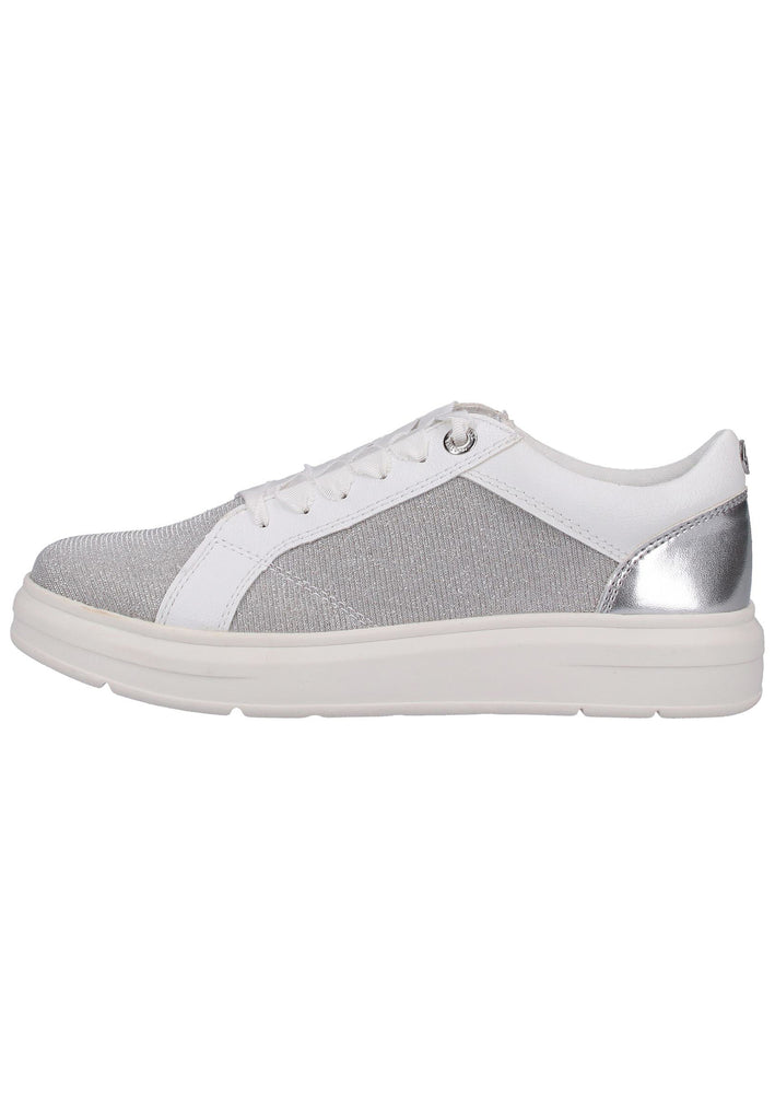 s.Oliver Sneaker Lederimitat/Textil Silber - surf4shoes