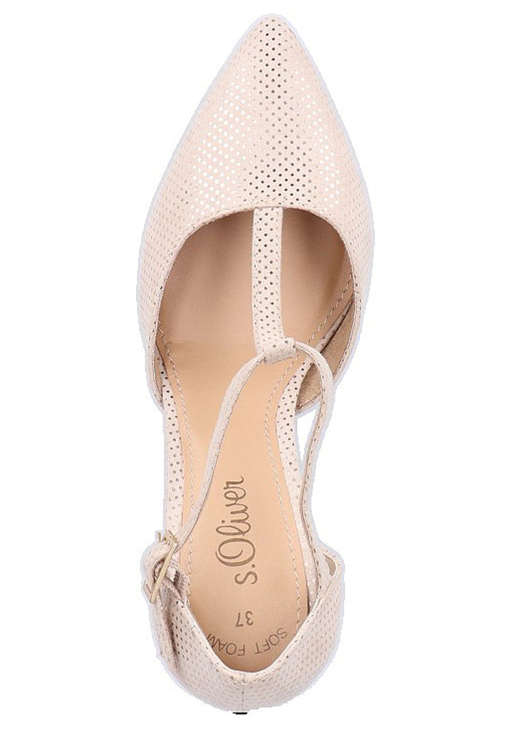 s.Oliver Pumps Lederimitat Beige - surf4shoes