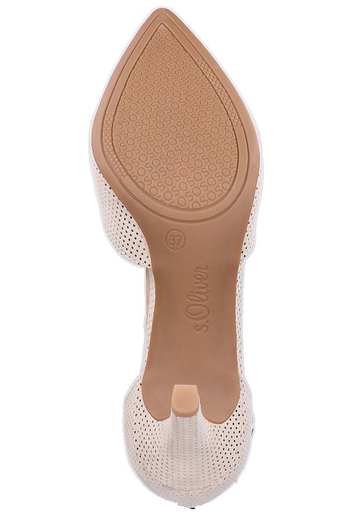 s.Oliver Pumps Lederimitat Beige - surf4shoes