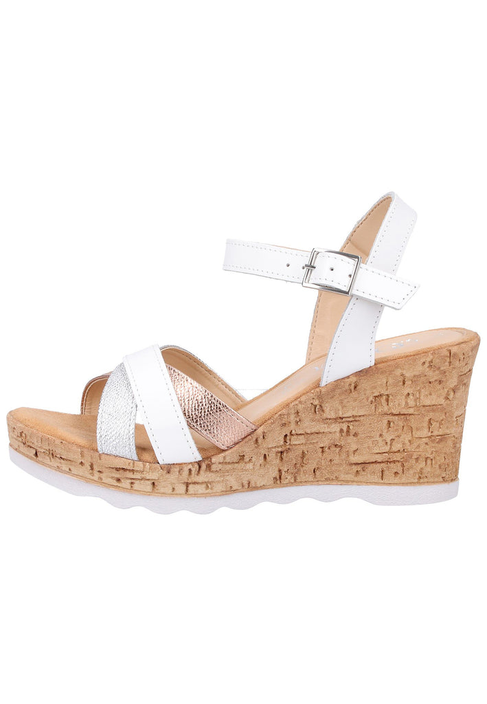 s.Oliver Sandalen Leder/Synthetik Weiß - surf4shoes