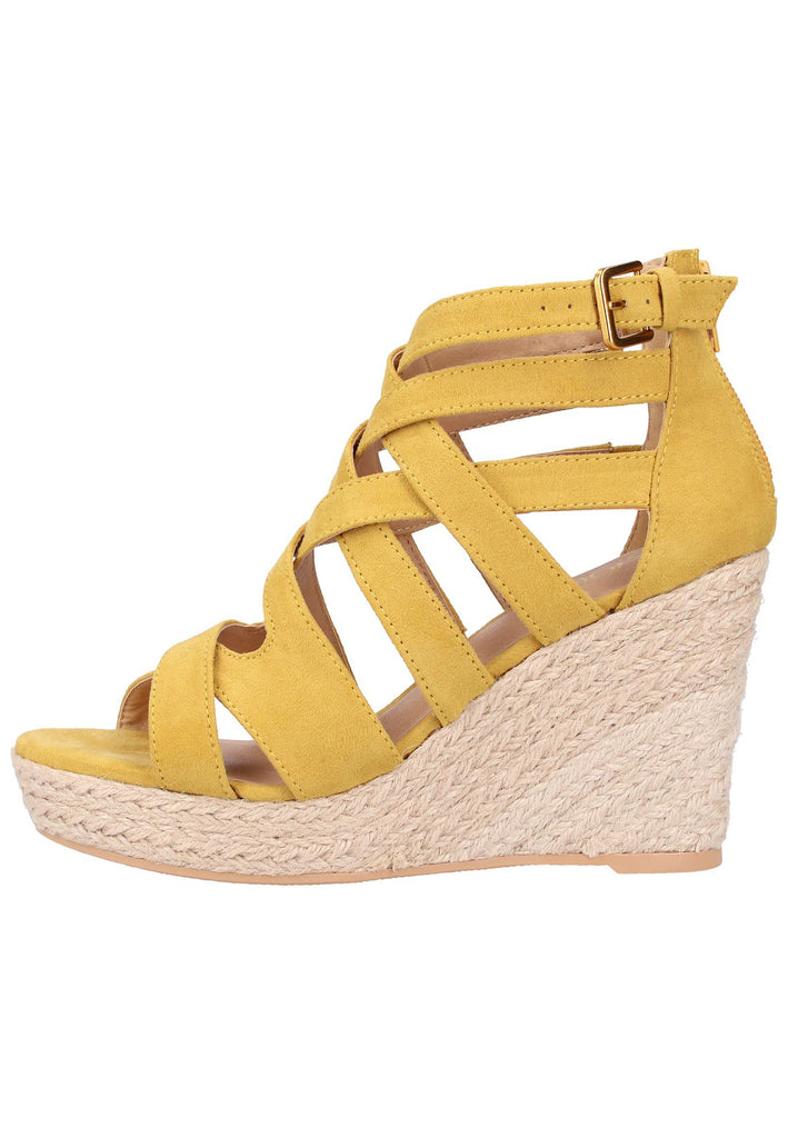 s.Oliver Sandalen Lederimitat Gelb - surf4shoes