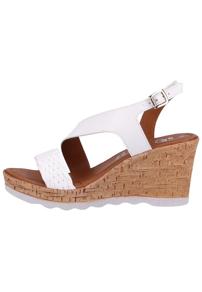 s.Oliver Sandalen Leder/Synthetik Weiß - surf4shoes