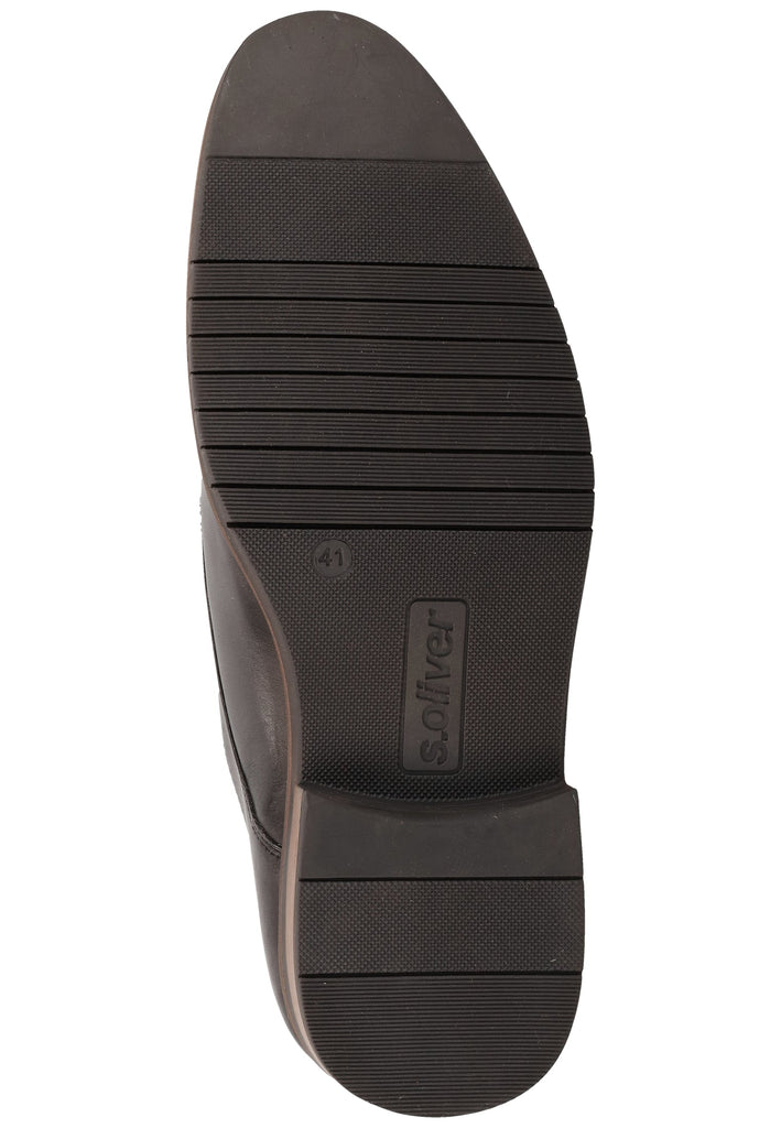 s.Oliver Businessschuhe Leder Schwarz - surf4shoes