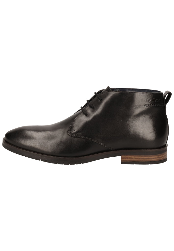 s.Oliver Businessschuhe Leder Schwarz - surf4shoes