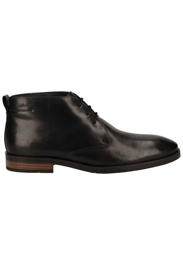 s.Oliver Businessschuhe Leder Schwarz - surf4shoes