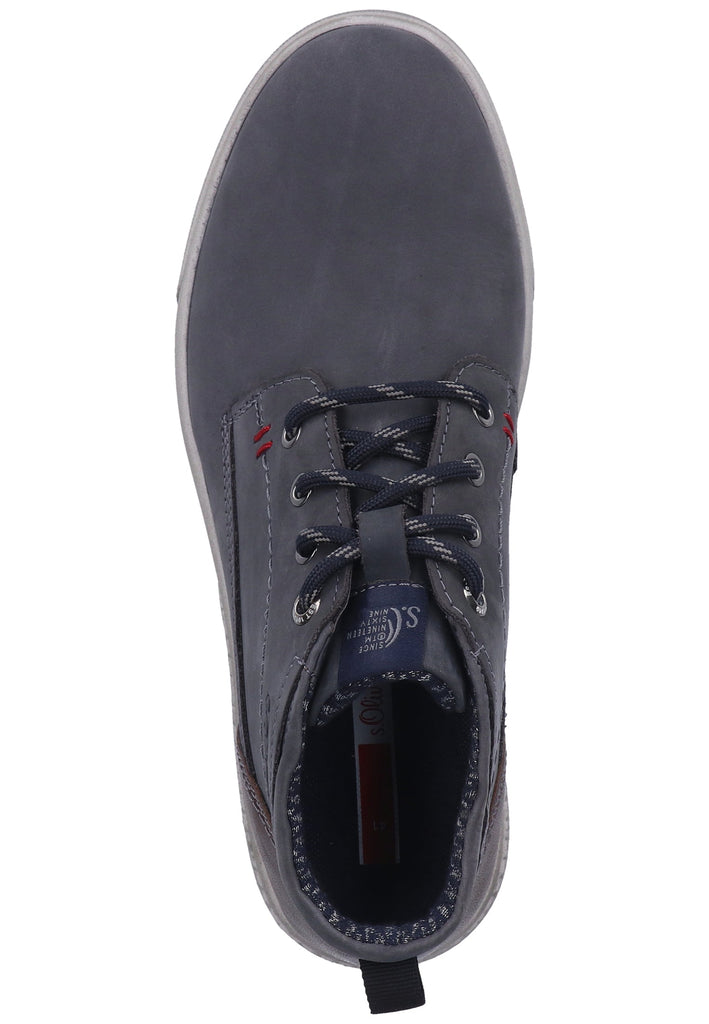 s.Oliver Businessschuhe Leder Blau - surf4shoes