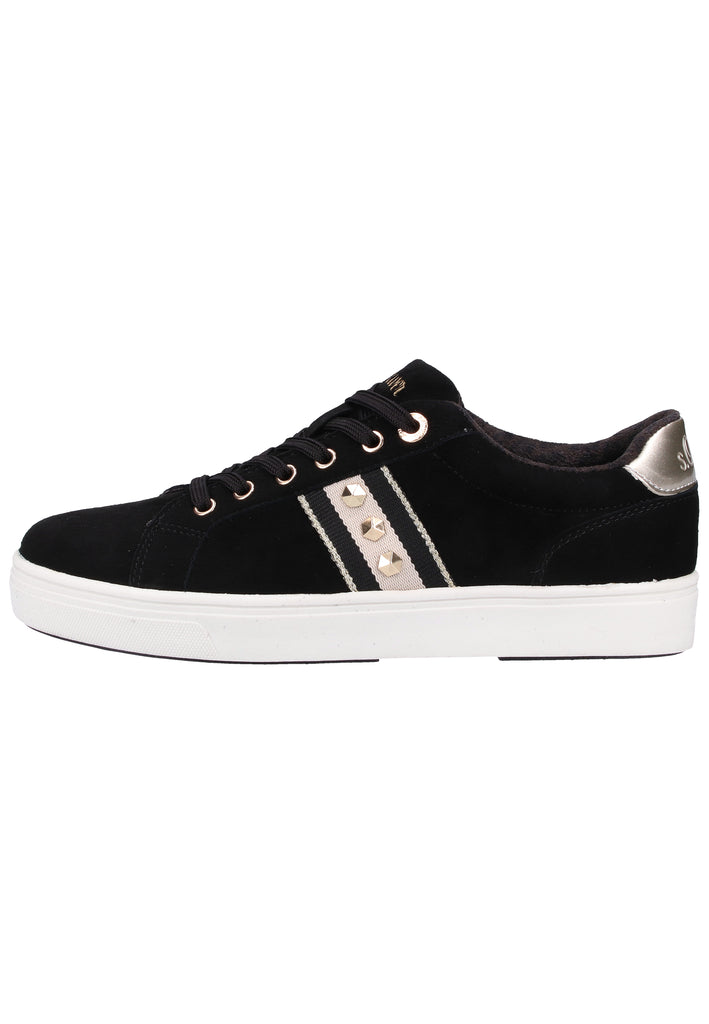 s.Oliver Sneaker Veloursleder Schwarz - surf4shoes