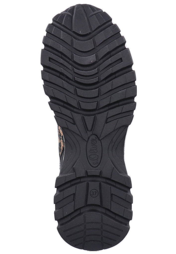 s.Oliver Halbschuhe Lederimitat/Textil Braun - surf4shoes