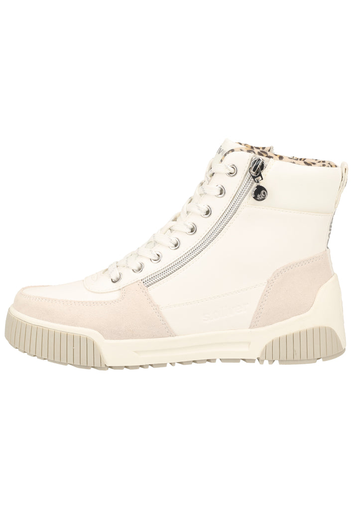 s.Oliver Sneaker Leder/Textil Weiß - surf4shoes