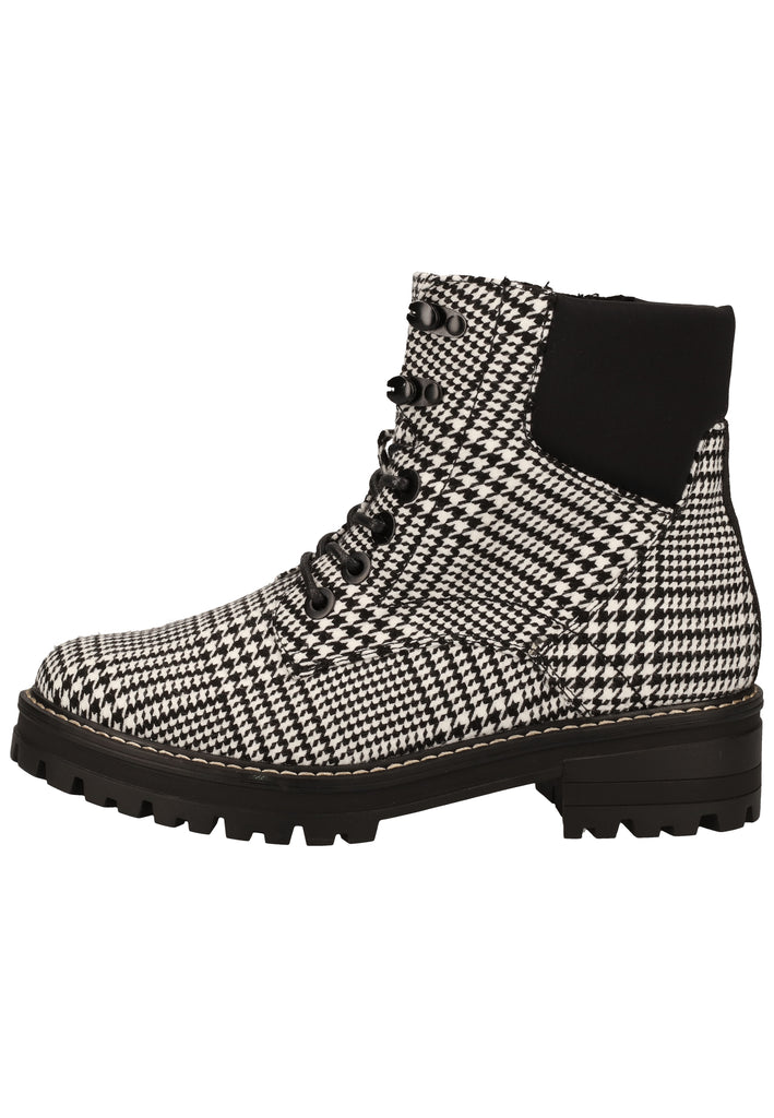 s.Oliver Stiefelette Textil Schwarz/Weiß - surf4shoes