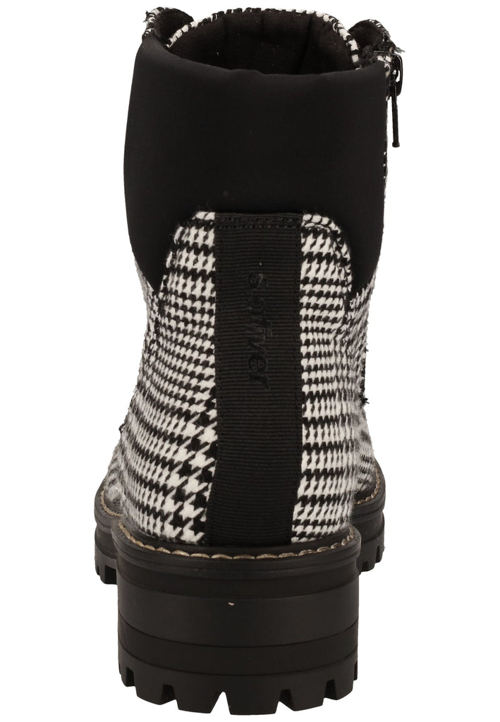 s.Oliver Stiefelette Textil Schwarz/Weiß - surf4shoes