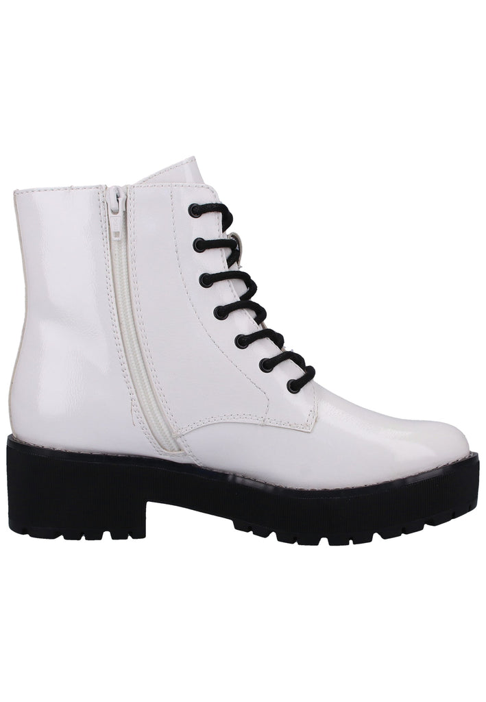 s.Oliver Stiefelette Lederimitat Weiß - surf4shoes