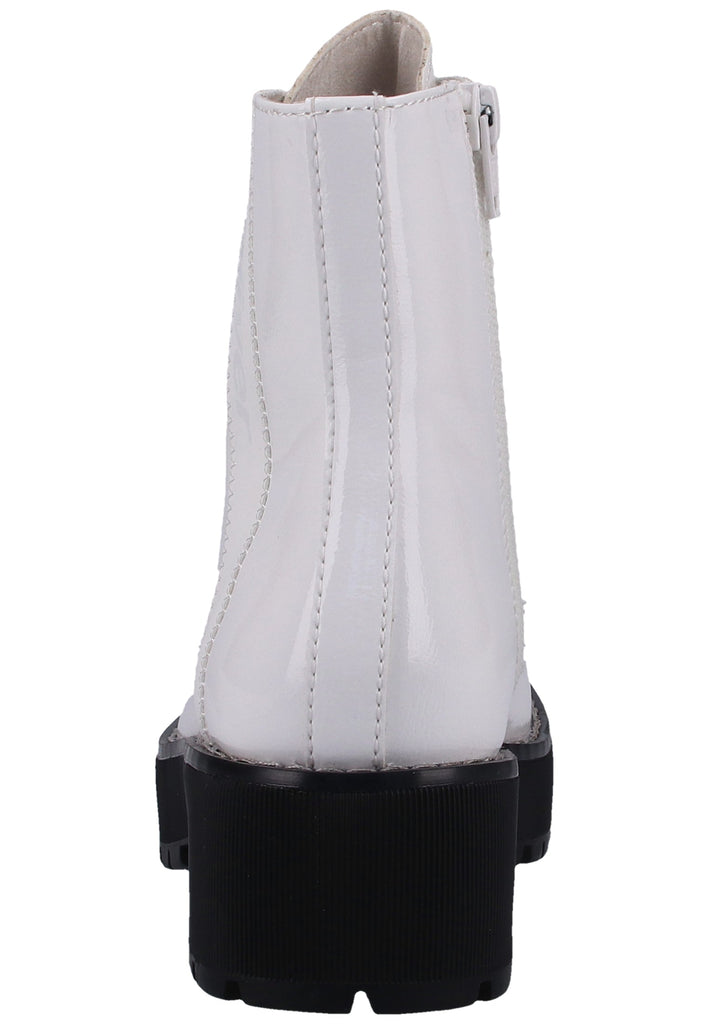 s.Oliver Stiefelette Lederimitat Weiß - surf4shoes