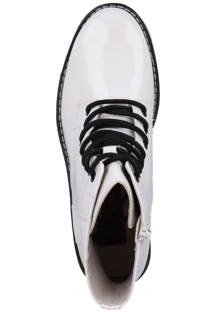 s.Oliver Stiefelette Lederimitat Weiß - surf4shoes