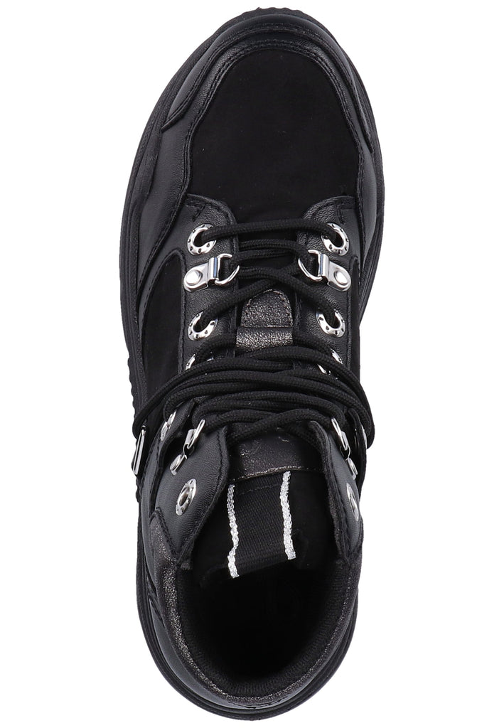 s.Oliver Stiefelette Lederimitat/Textil Schwarz - surf4shoes