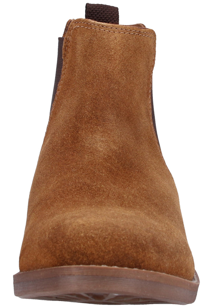 s.Oliver Stiefelette Veloursleder Cognac - surf4shoes